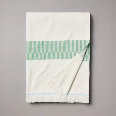XL-Check-Print-Beach-Towel-CreamGreen-Hearth-Hand™-with-Magnolia