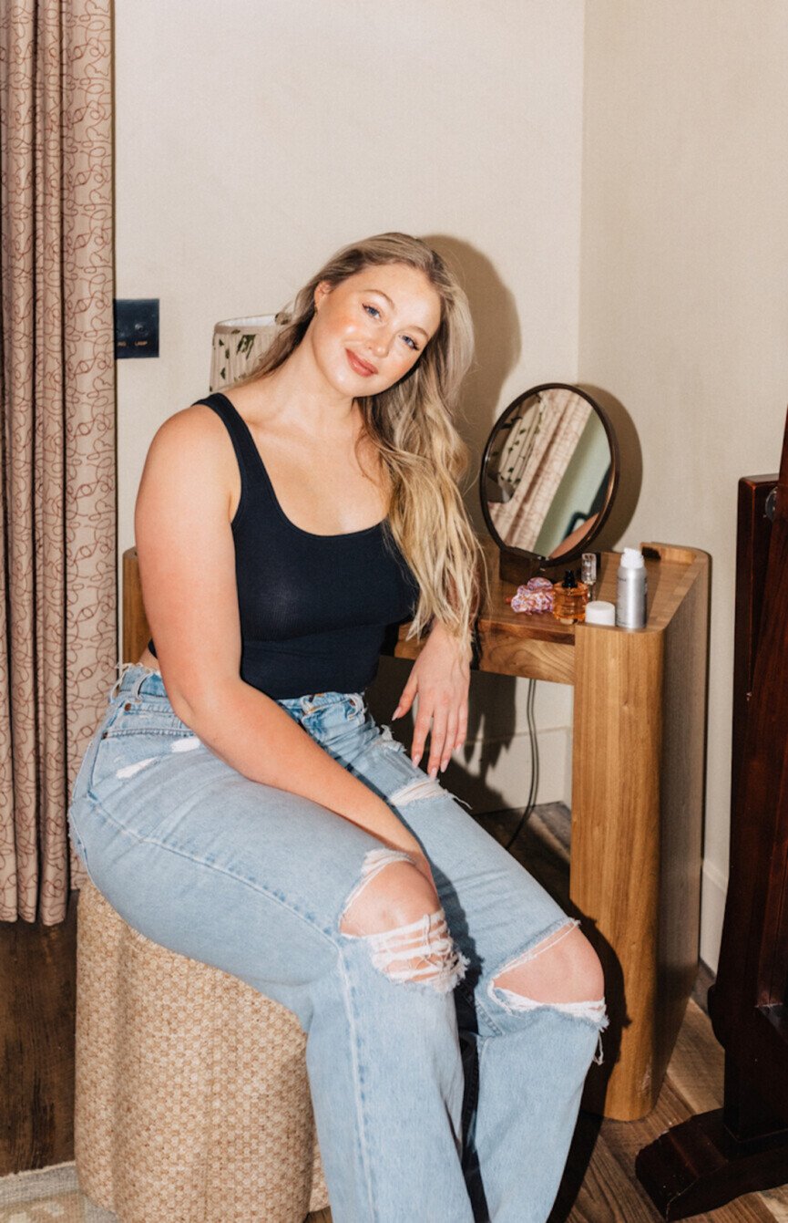 Iskra Lawrence French pharmacy skincare.