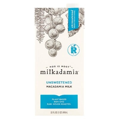 Milkadamia unsweetened milk.