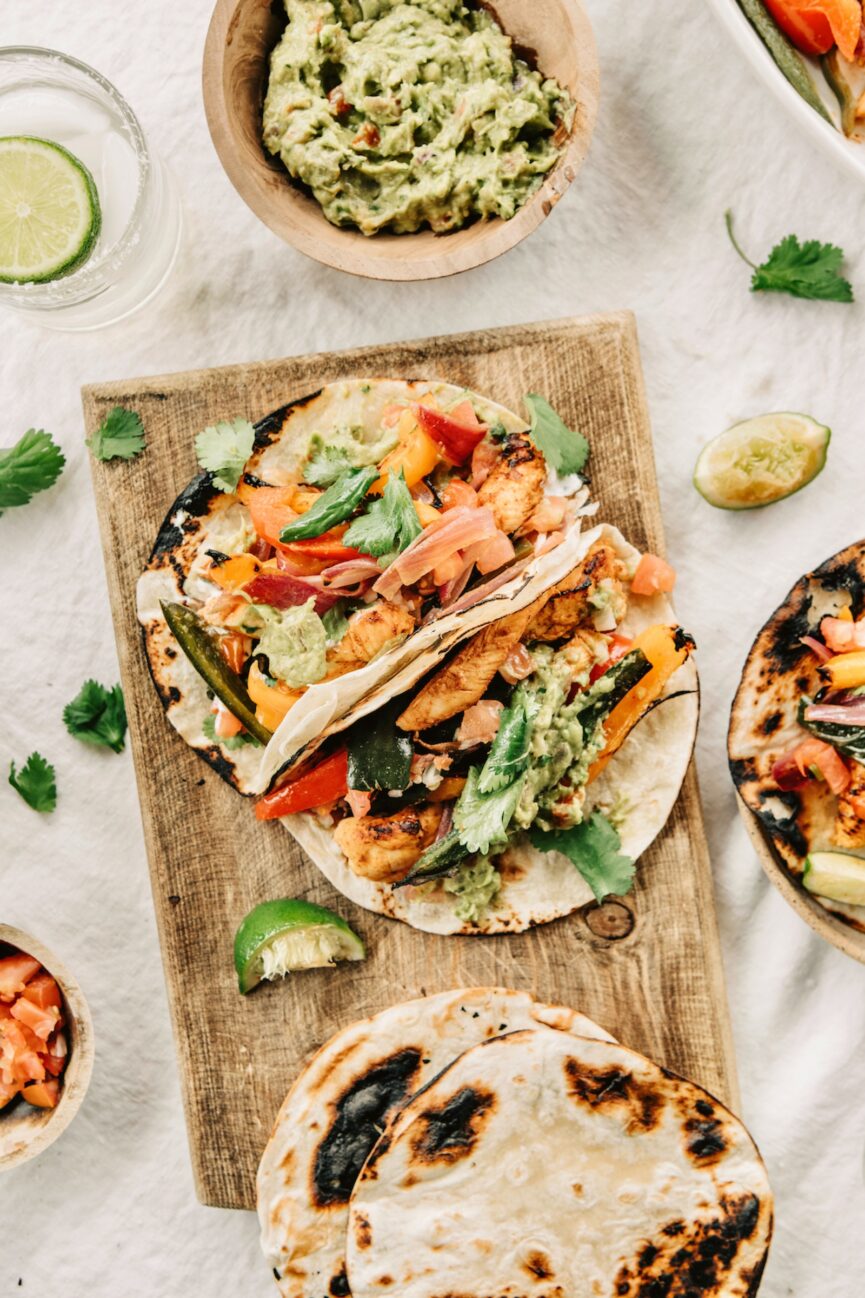 fajitas de pollo en sartén_ideas para la cena perezosa