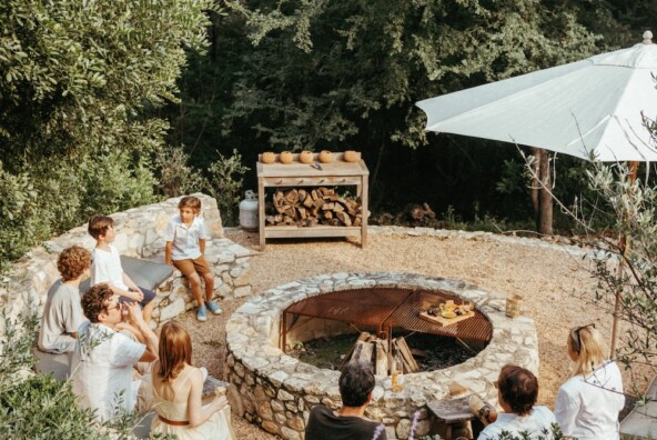 summer entertaining tips-camille styles fire pit