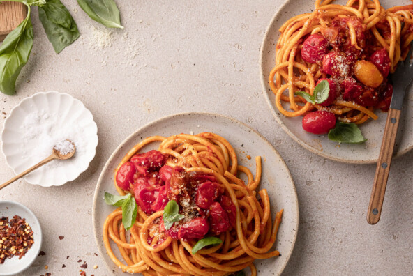 sun dried summer tomato pasta