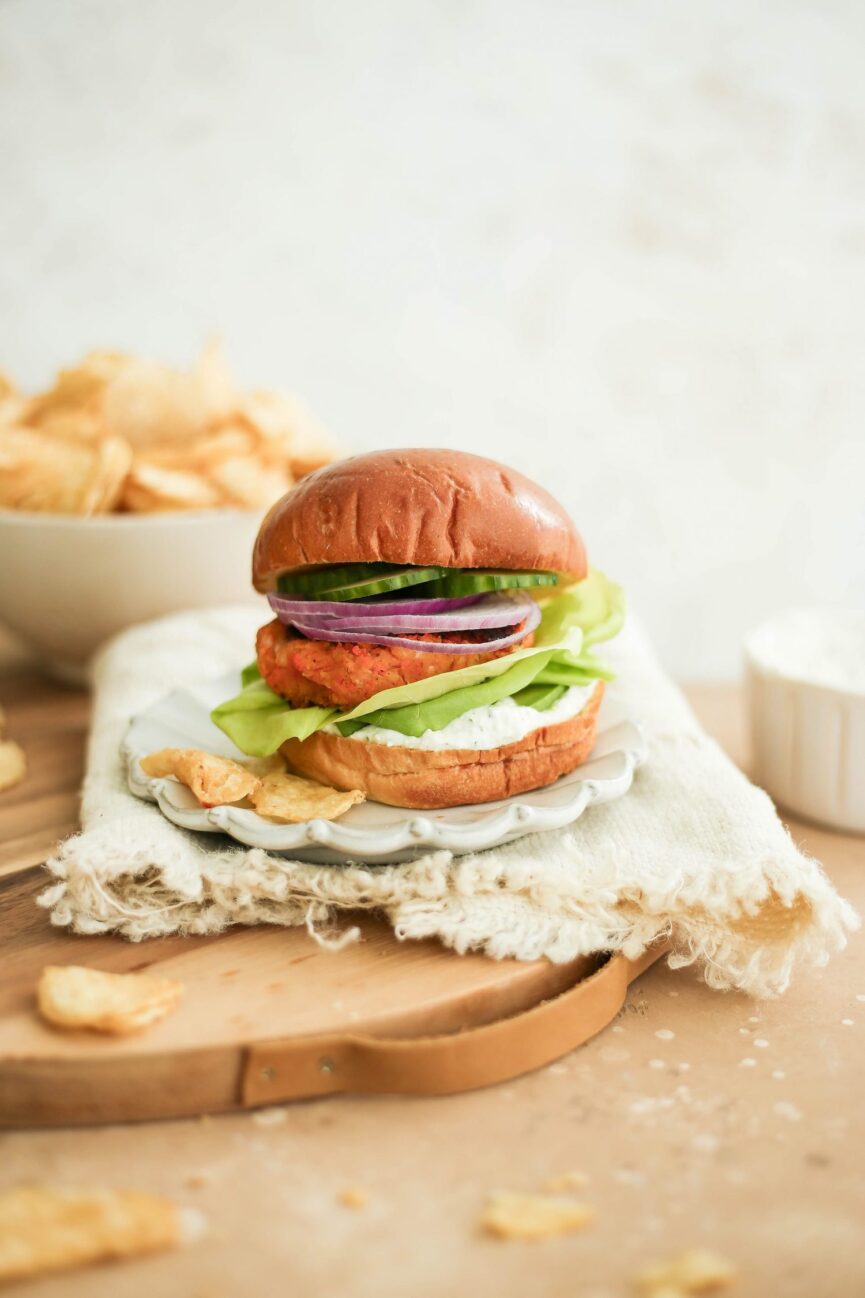 sweet potato falafel burgers - 31