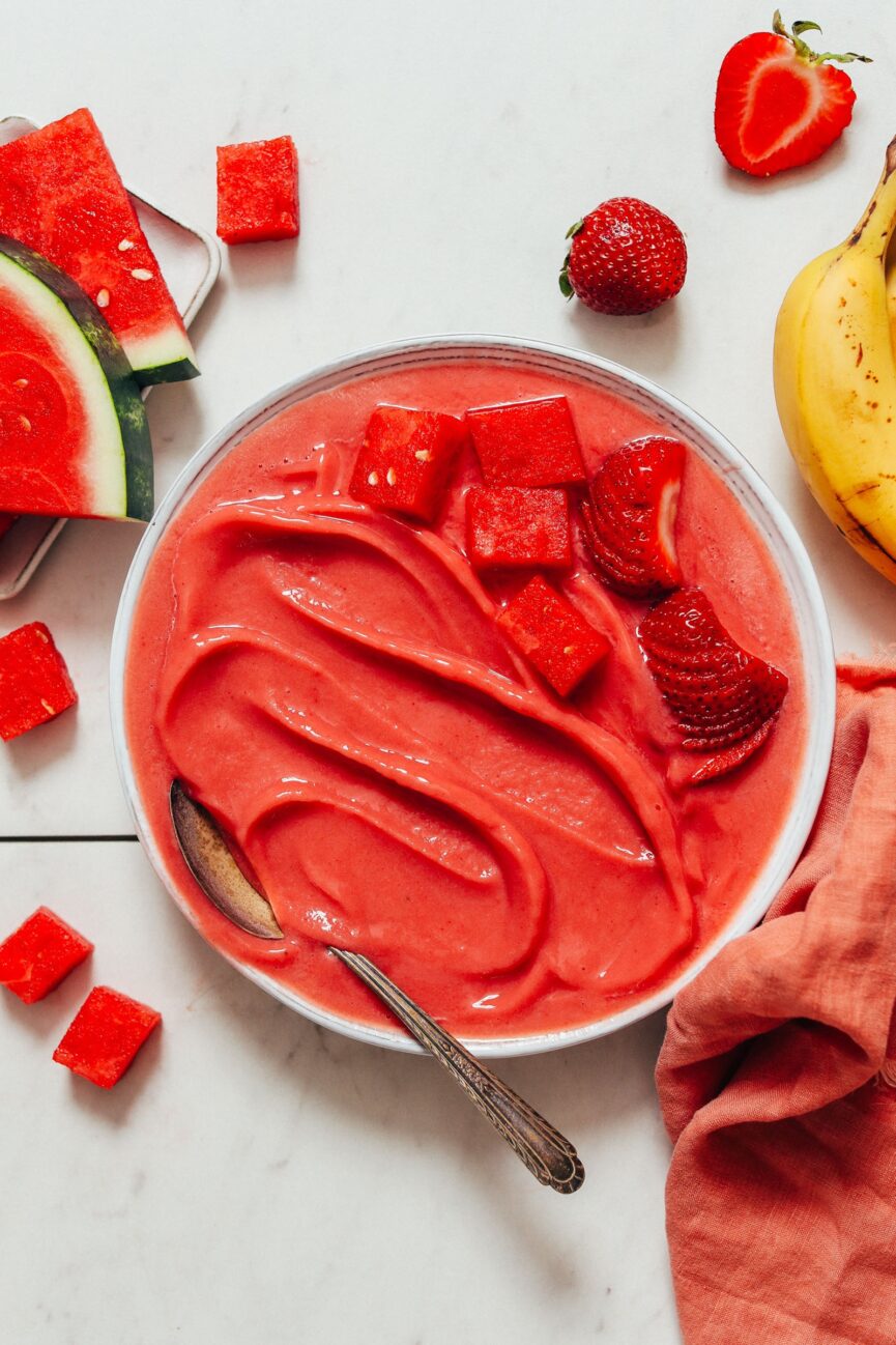 strawberry watermelon sorbet