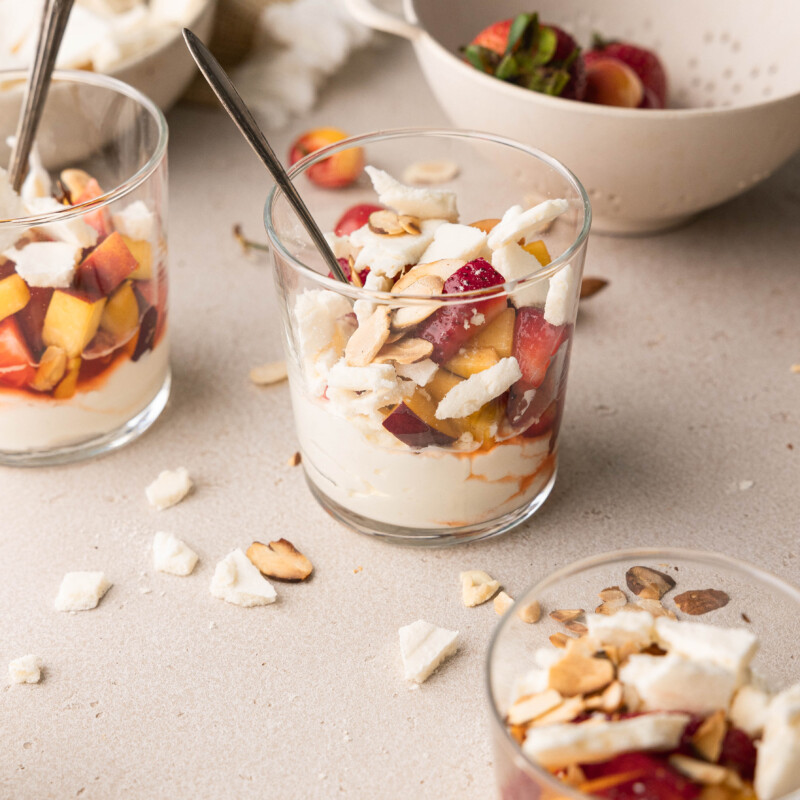 Summer Fruit Salad With Crushed Meringue