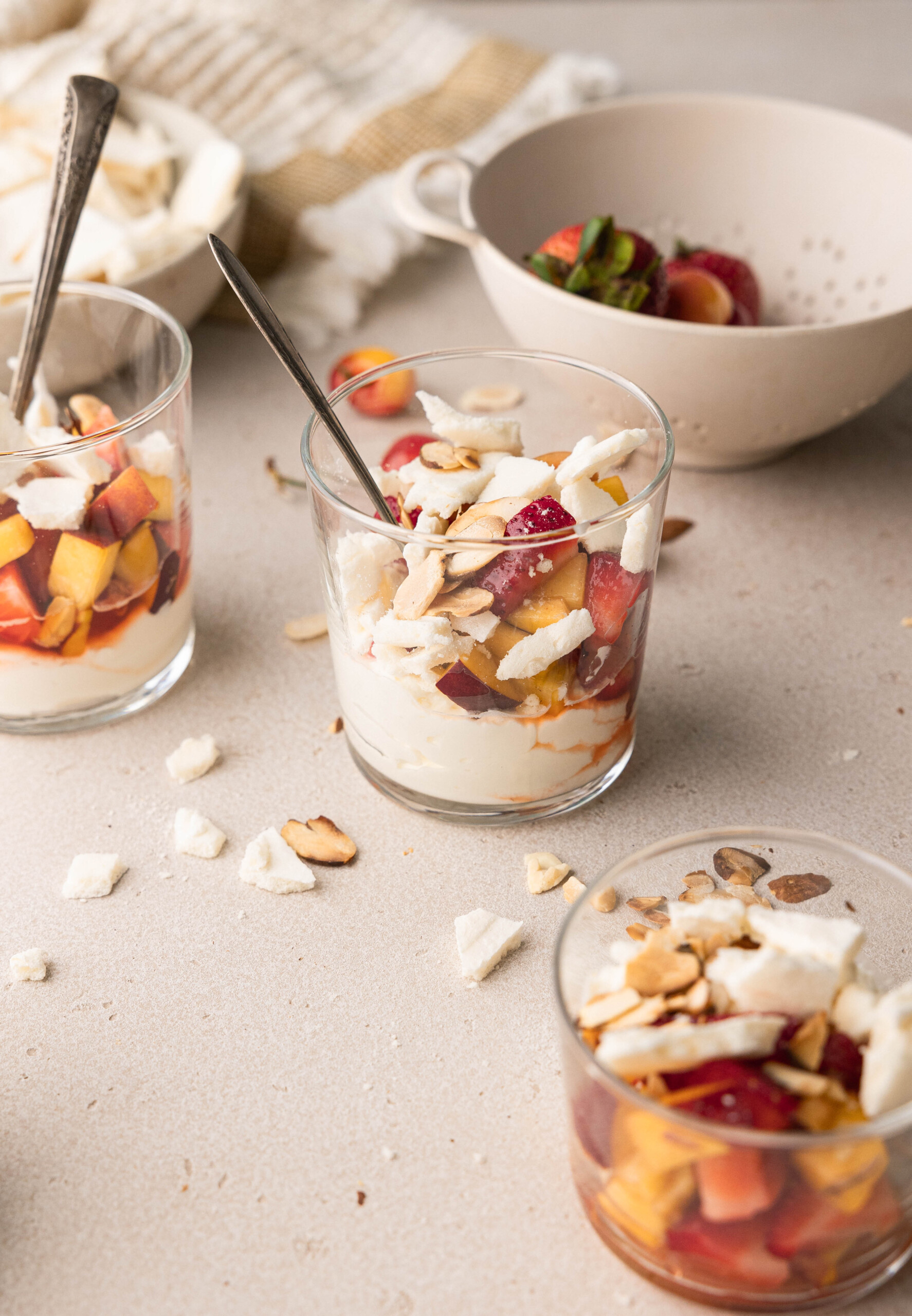 Summer Fruit Salad With Crushed Meringue