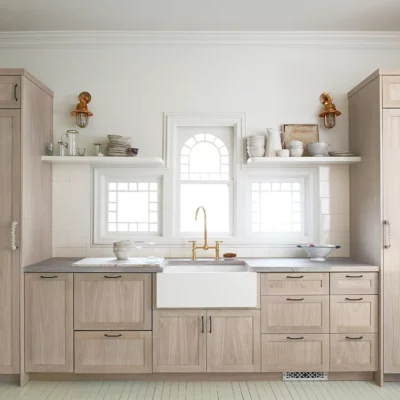 White oak shaker cabinets