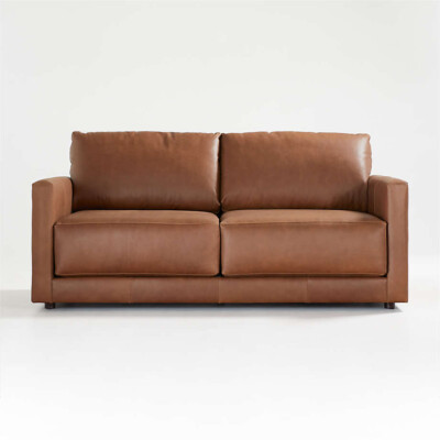 Gather leather sofa, Crate and Barrel