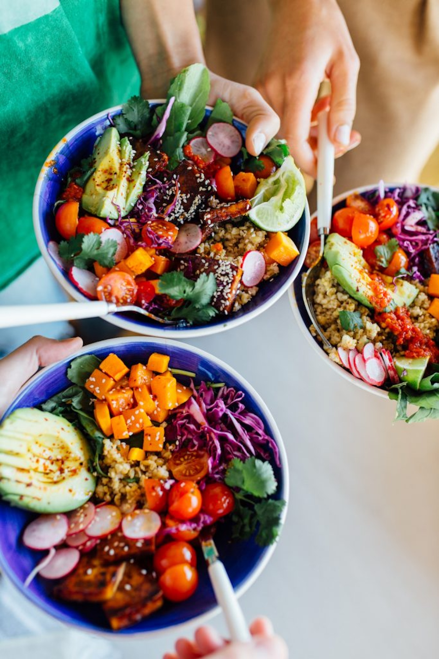 rainbow grain bowls