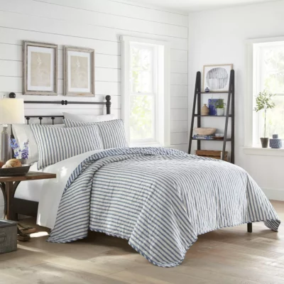 Willow Way Ticking Stripe Quilt & Sham Set