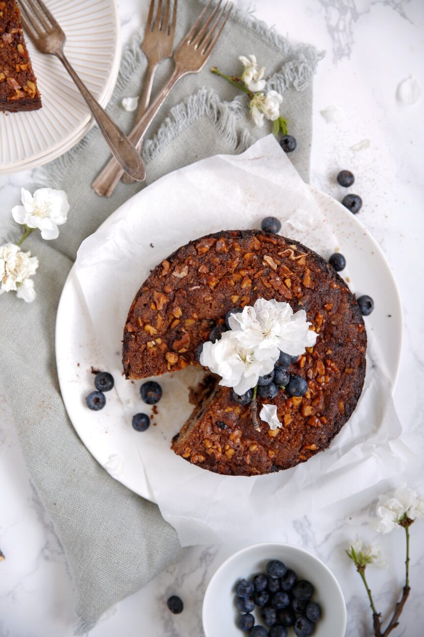 blueberry almond coffee cake