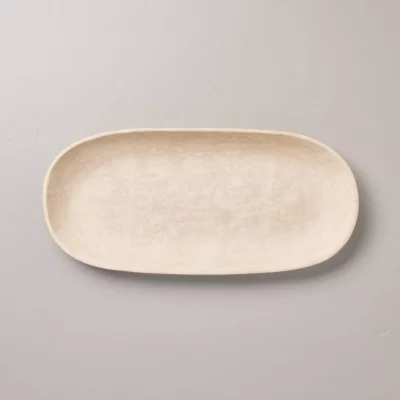 Decorative oval tray