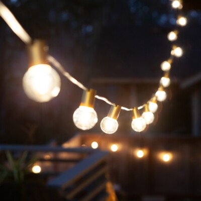 Bistro string lights