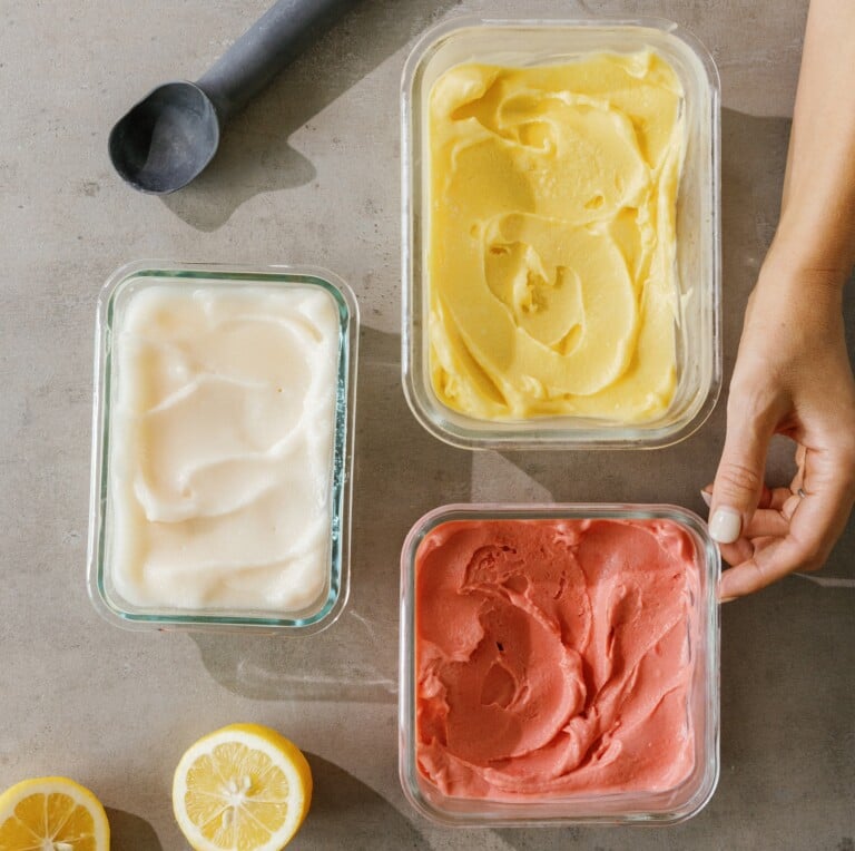 five ingredient fruit sorbet_healthy valentine's day desserts