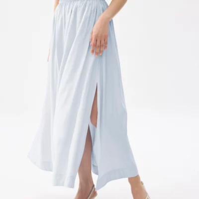 REI Elastic Linen Aline Maxi Skirt