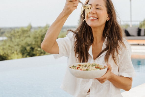 summer pasta recipes camille by the pool_summer solstice menu ideas