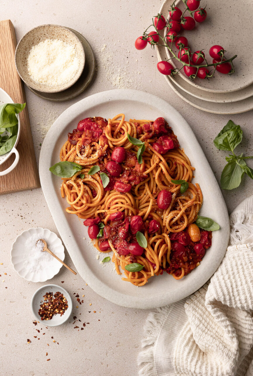 Exploded Tomato Pasta