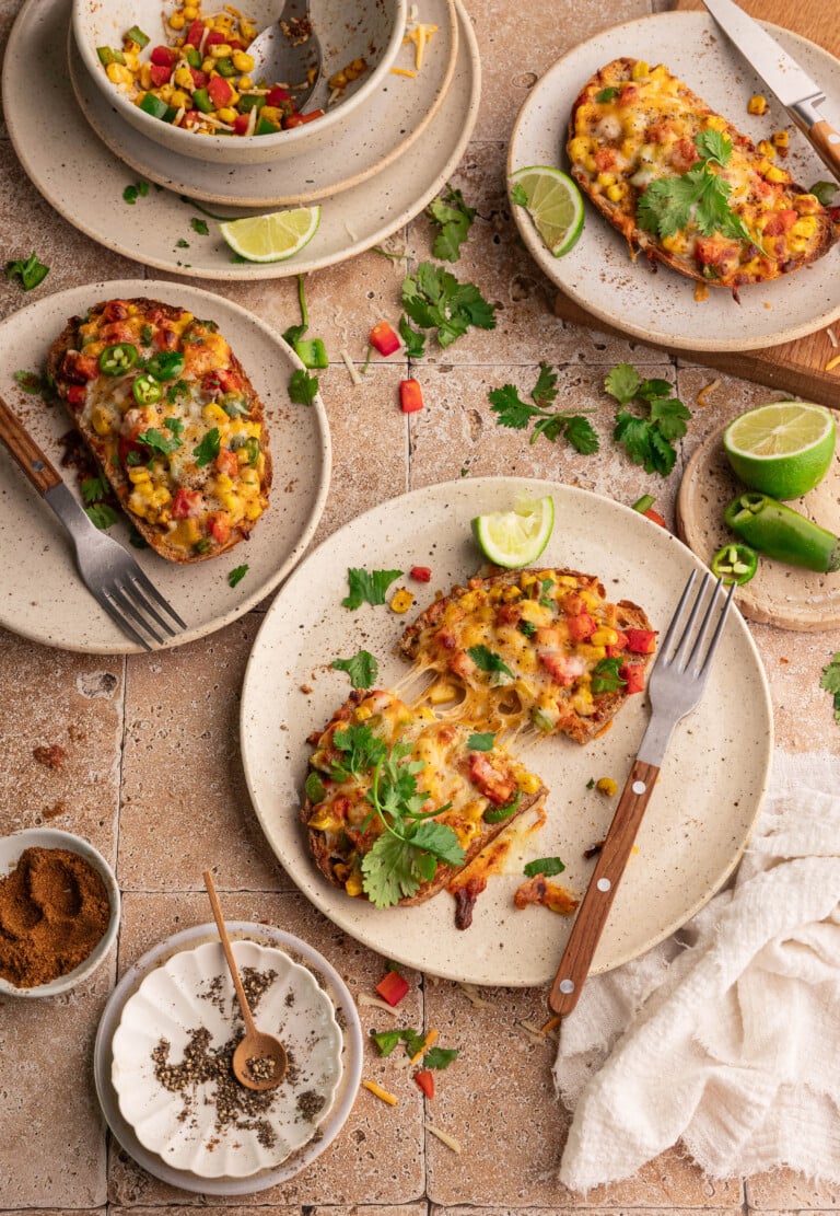 spicy corn toast