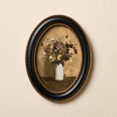 Flower Bouquet Oval Framed Wall Art, Target