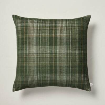 18"x18" Fall Plaid Corduroy Square Throw Pillow, Target