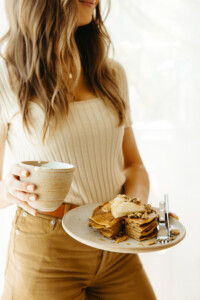 Camille Styles pumpkin pancakes.