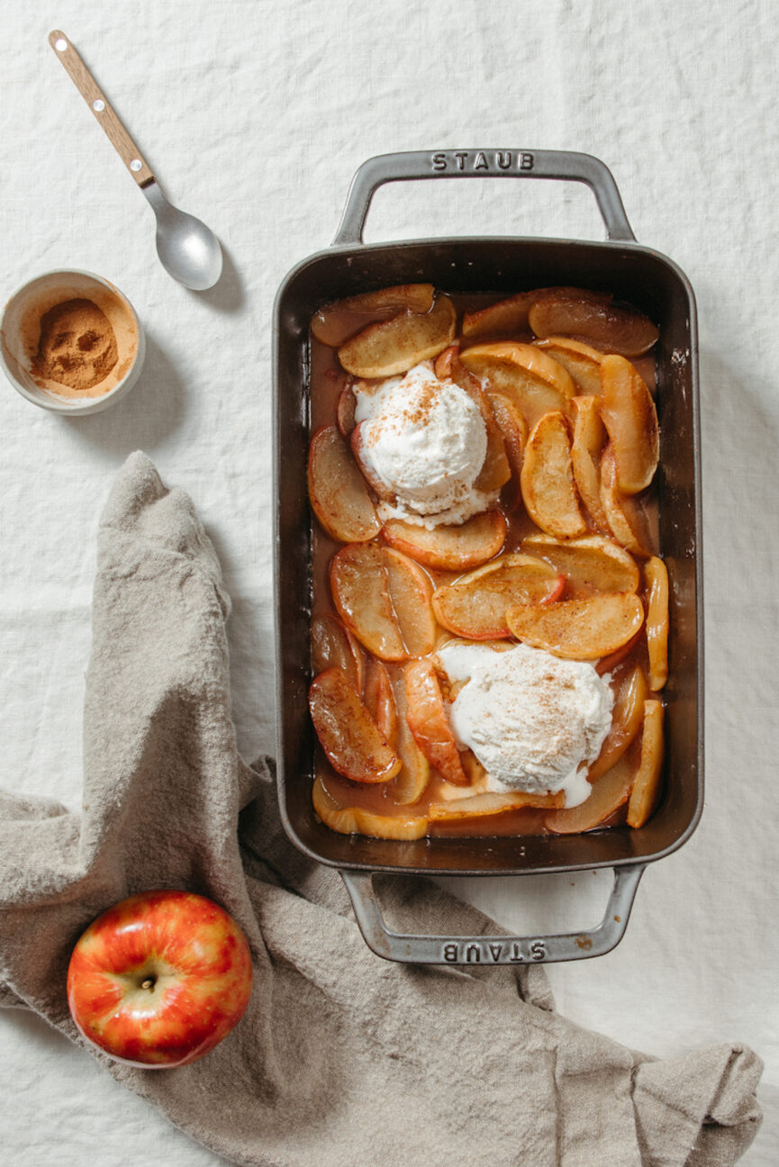 Manzanas al horno con canela fáciles