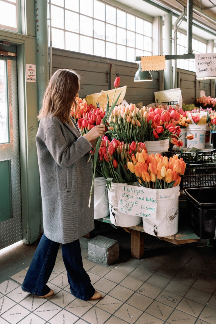 flower market shopping