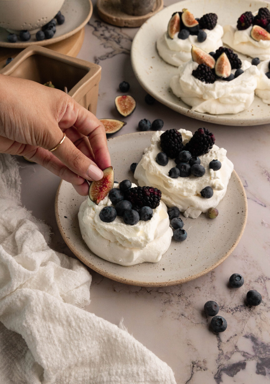 como preparar mini pavlova