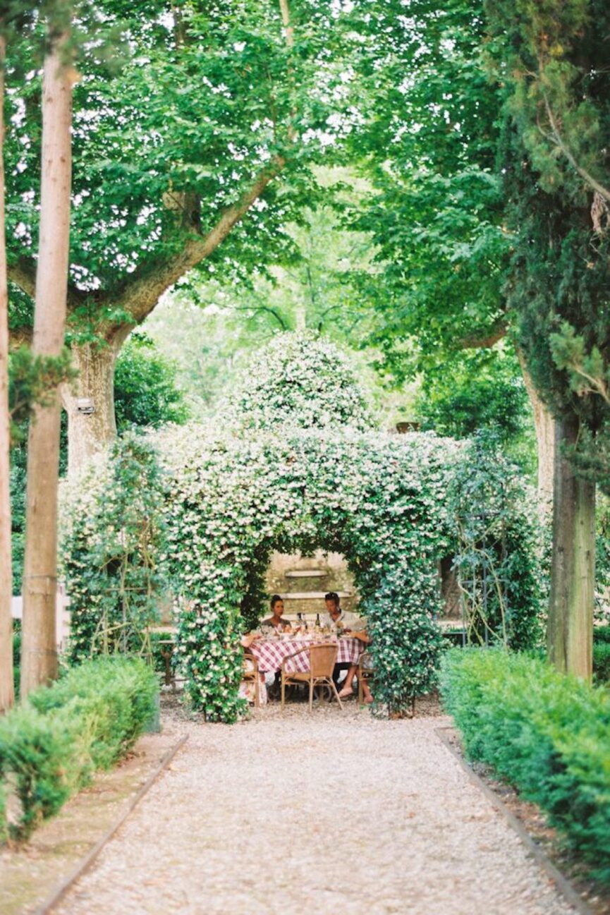 romantic italian garden