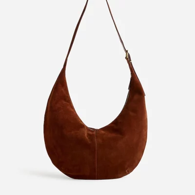 Madewell Suede Essential Curve Shoulder Bag