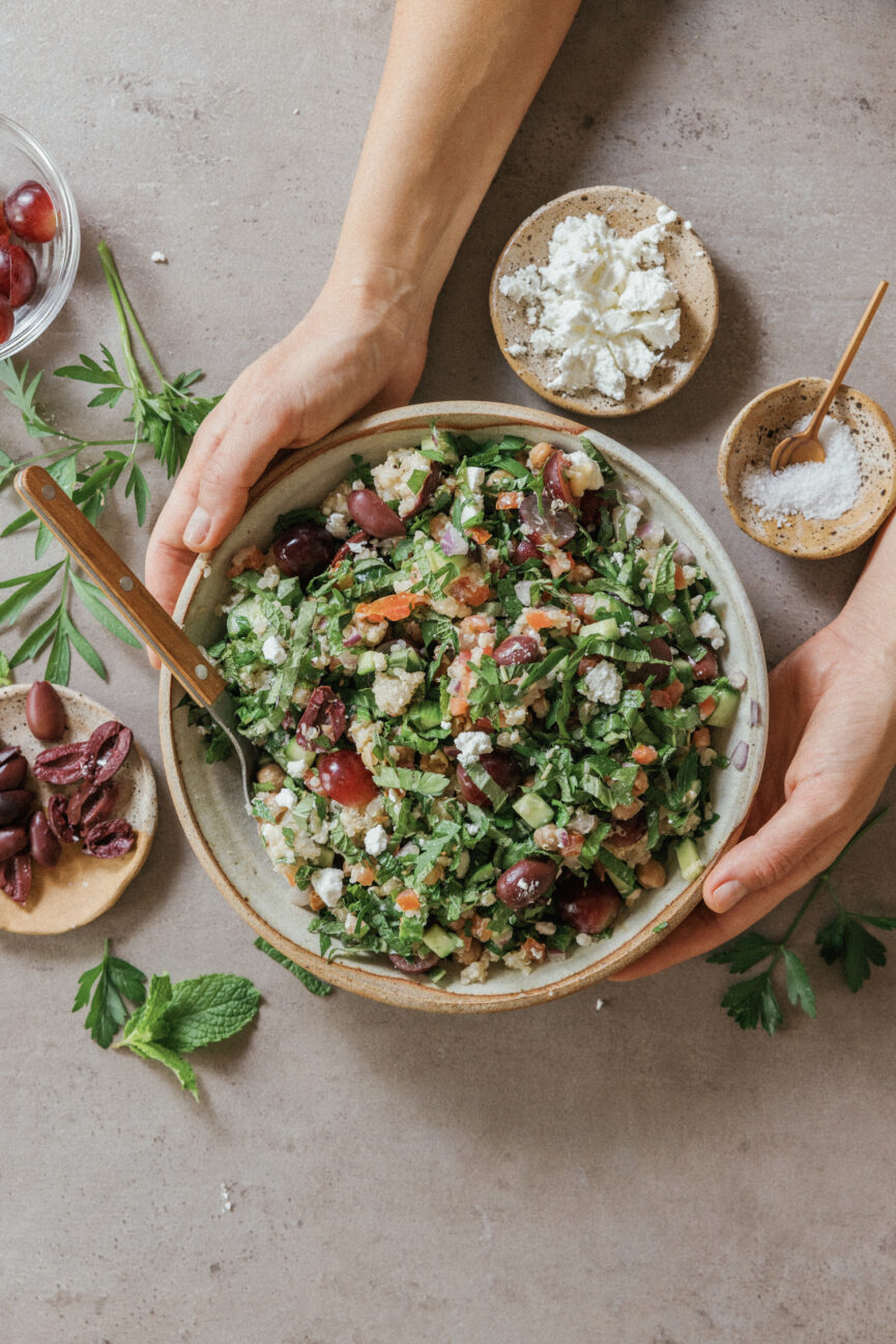 mediterranean grain bowl