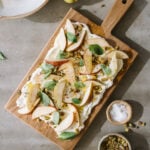 ricotta board with pears