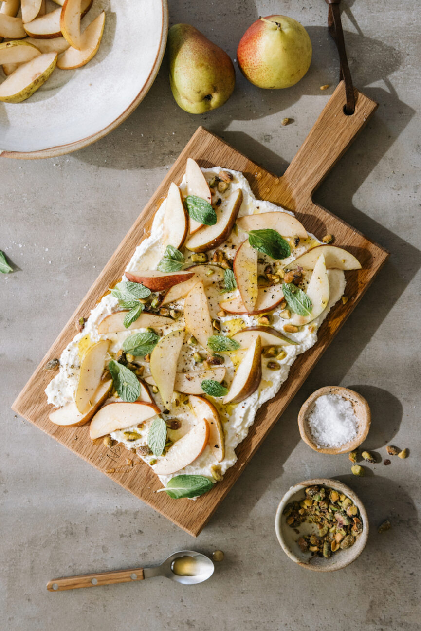 Pear Ricotta Cheese Board