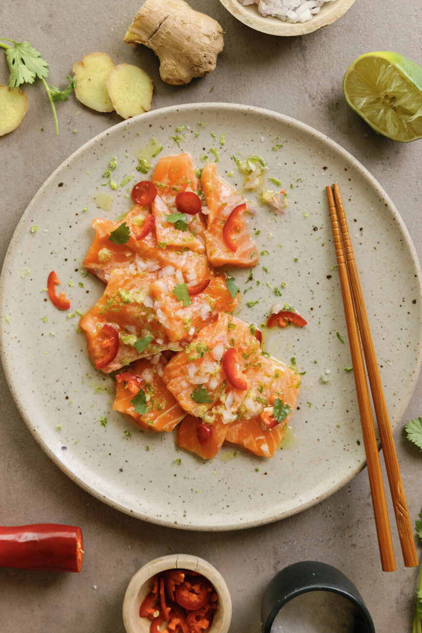 Salmon crudo