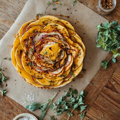 Savory squash tart.