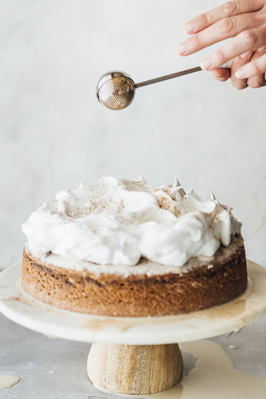 Rum spiced tres leches cake