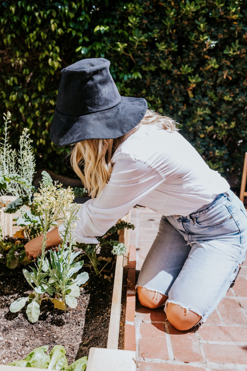 Jardinagem feminina.