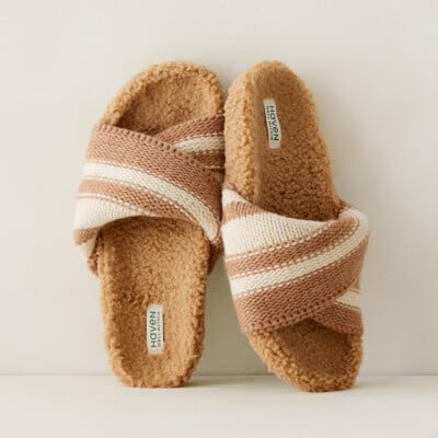 Twisted Sweaterknit Slides