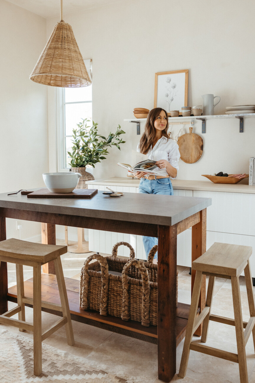 Camille Styles dining table for small spaces.