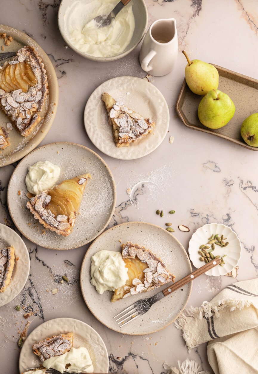 cozy pear tart