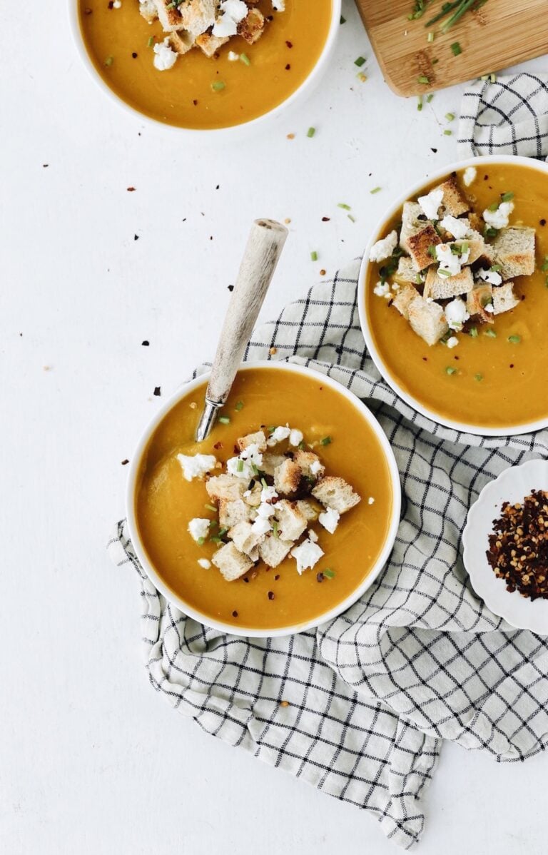 Sopa de calabaza al curry_receta de comida reconfortante saludable