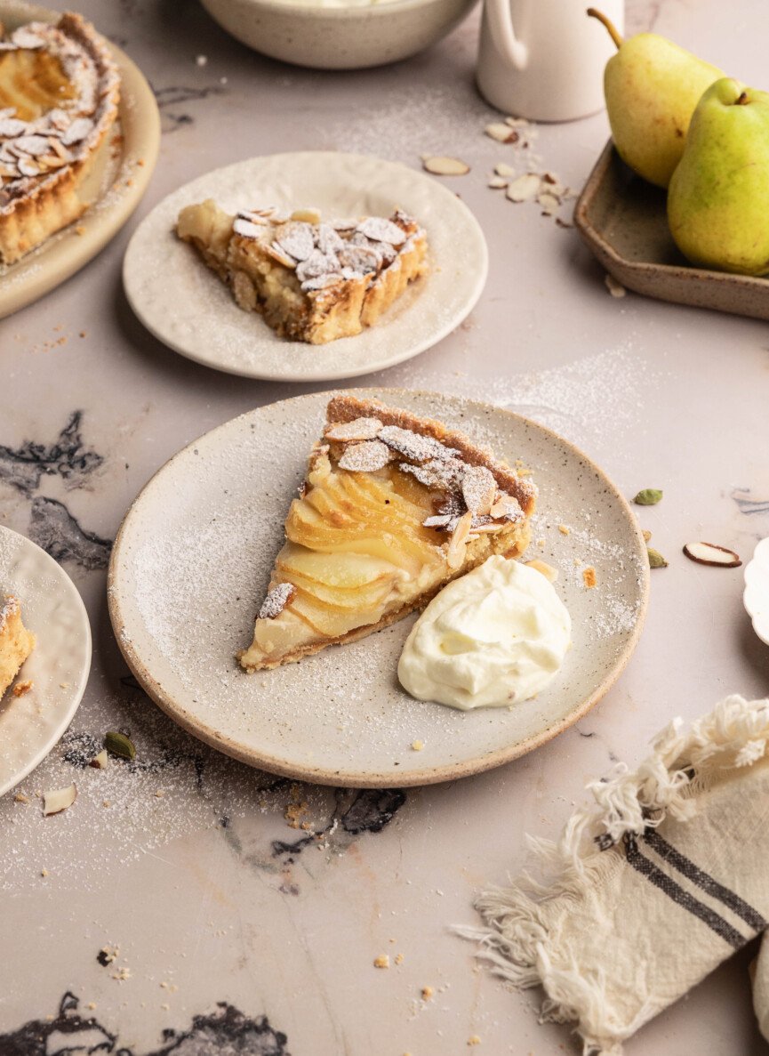 fall pear tart