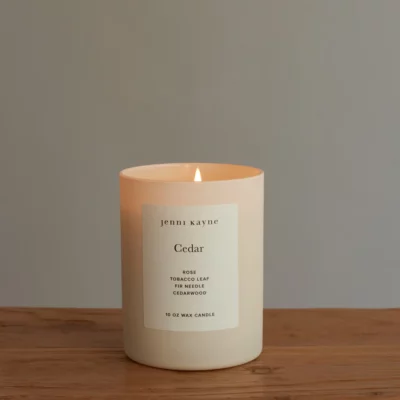 Cedar Glass Candle