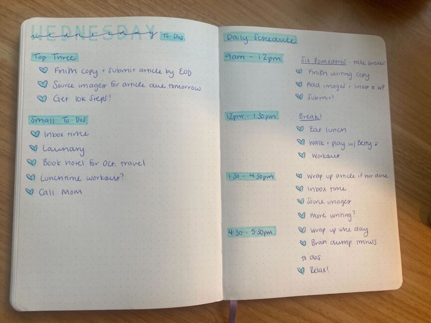 Morning Bullet Journal