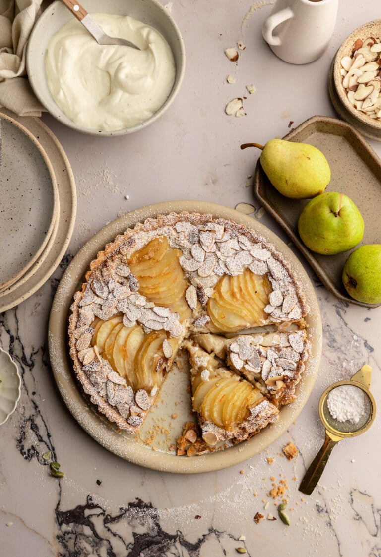 i-pear frangipane tart