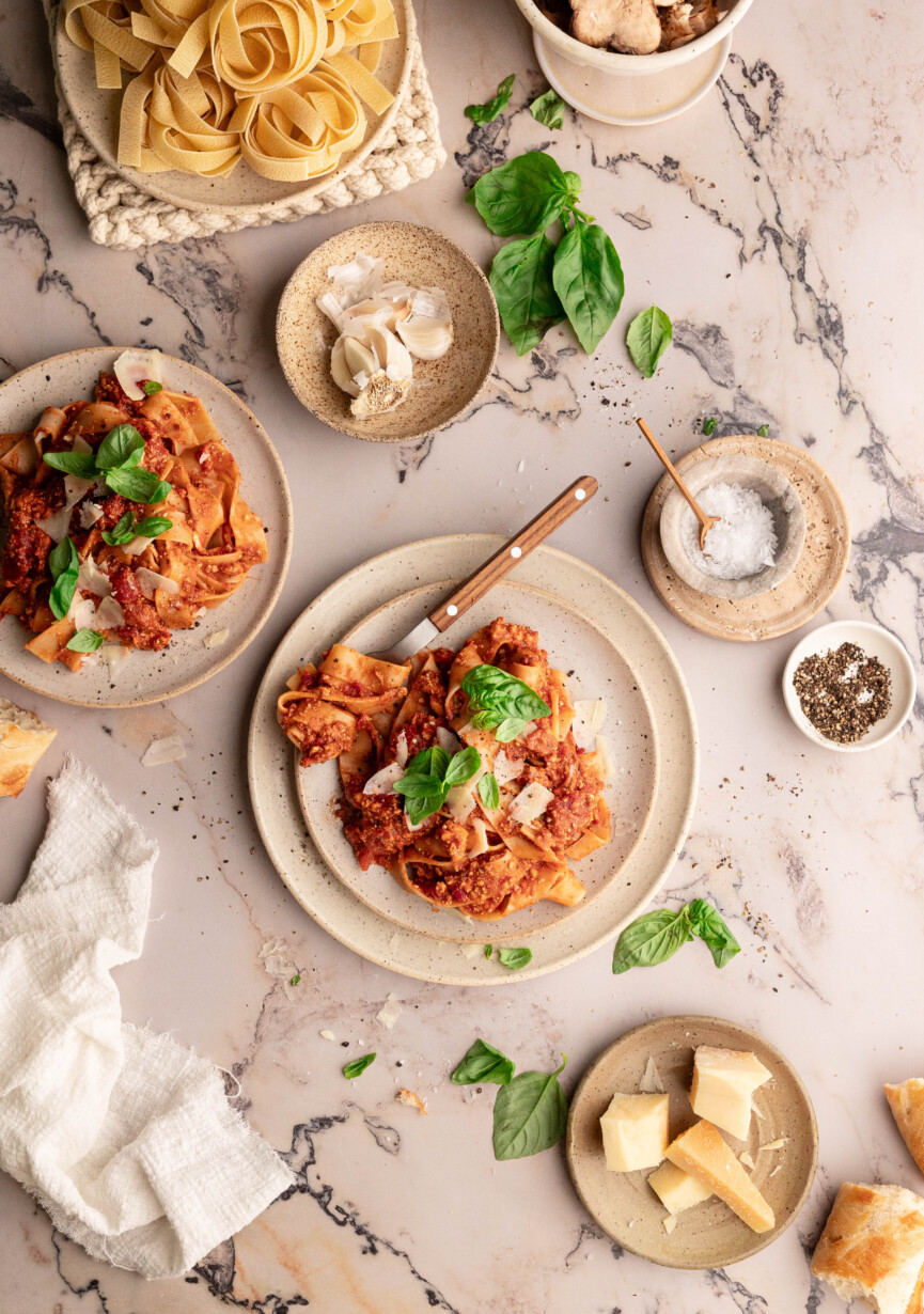 the best Mushroom Bolognese