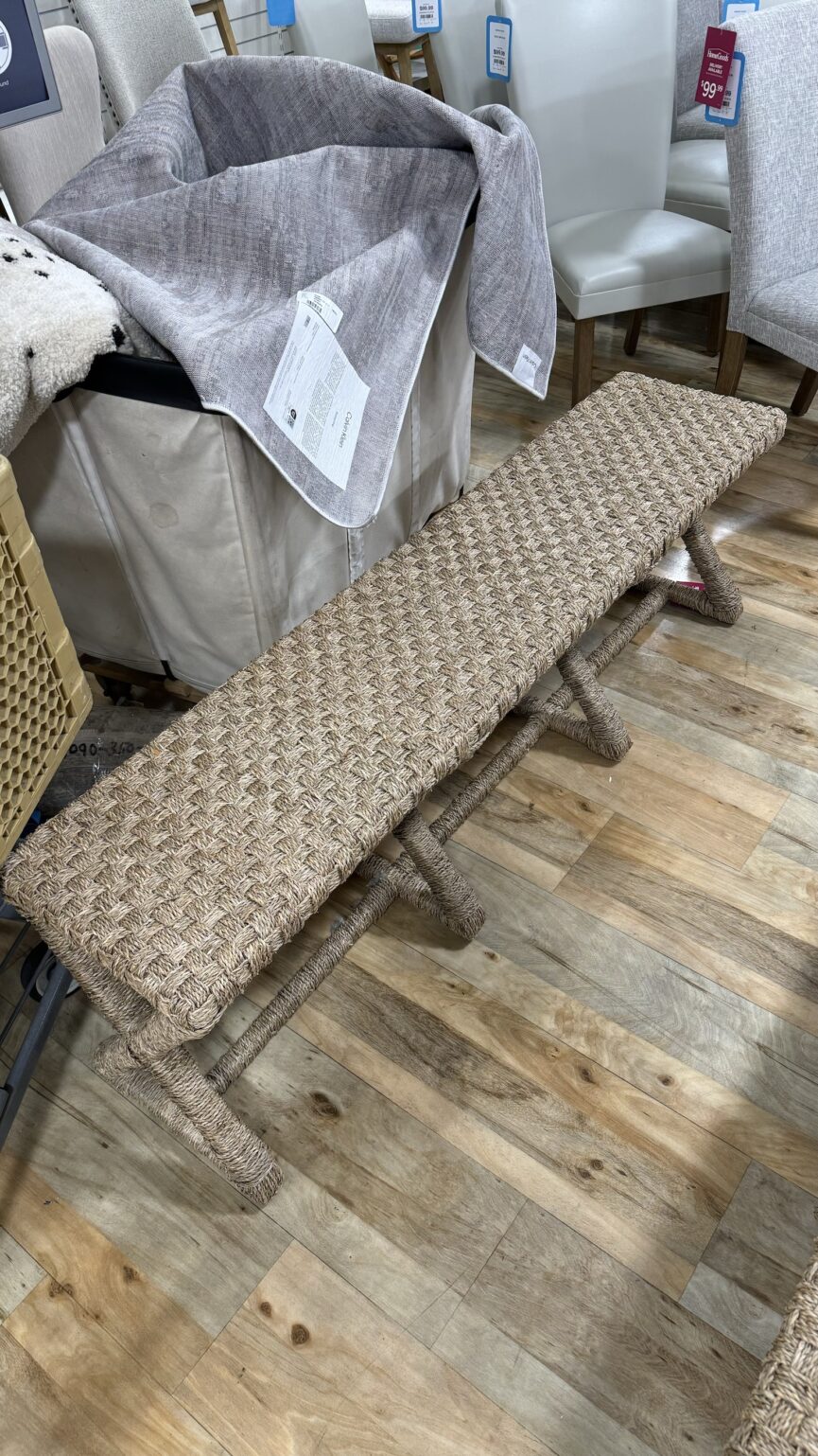 woven bench