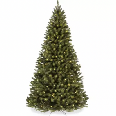 12ft Puleo Pre-Lit Full Berkshire Fir Artificial Christmas Tree Clear Lights