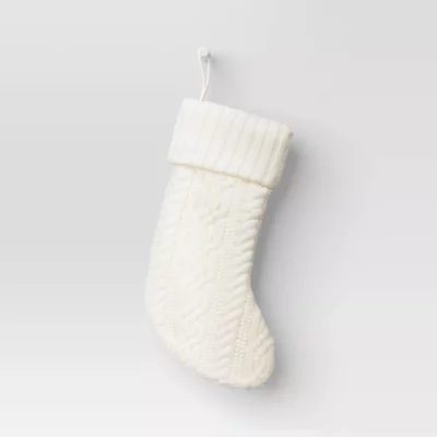 20" Cable Knit Christmas Stocking