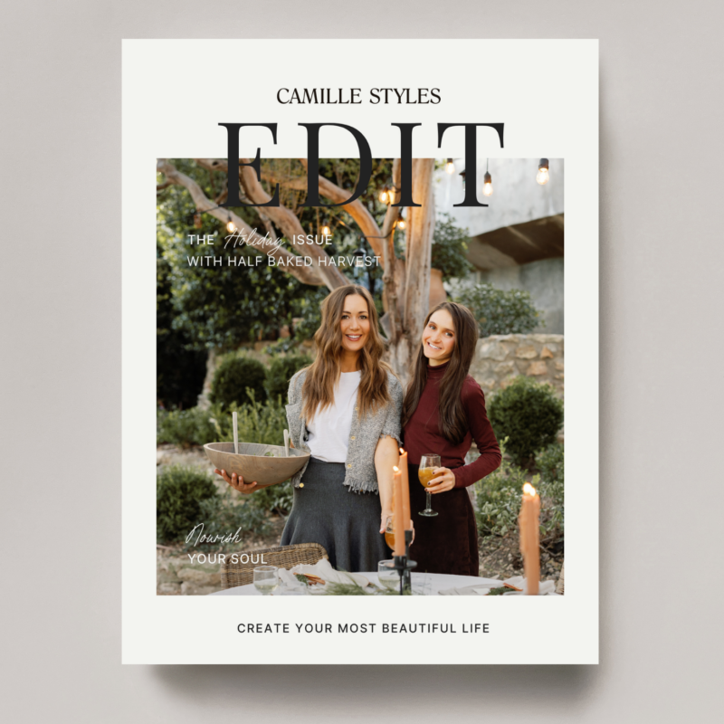 Camille Styles EDIT Half Baked Harvest Magazine Cover